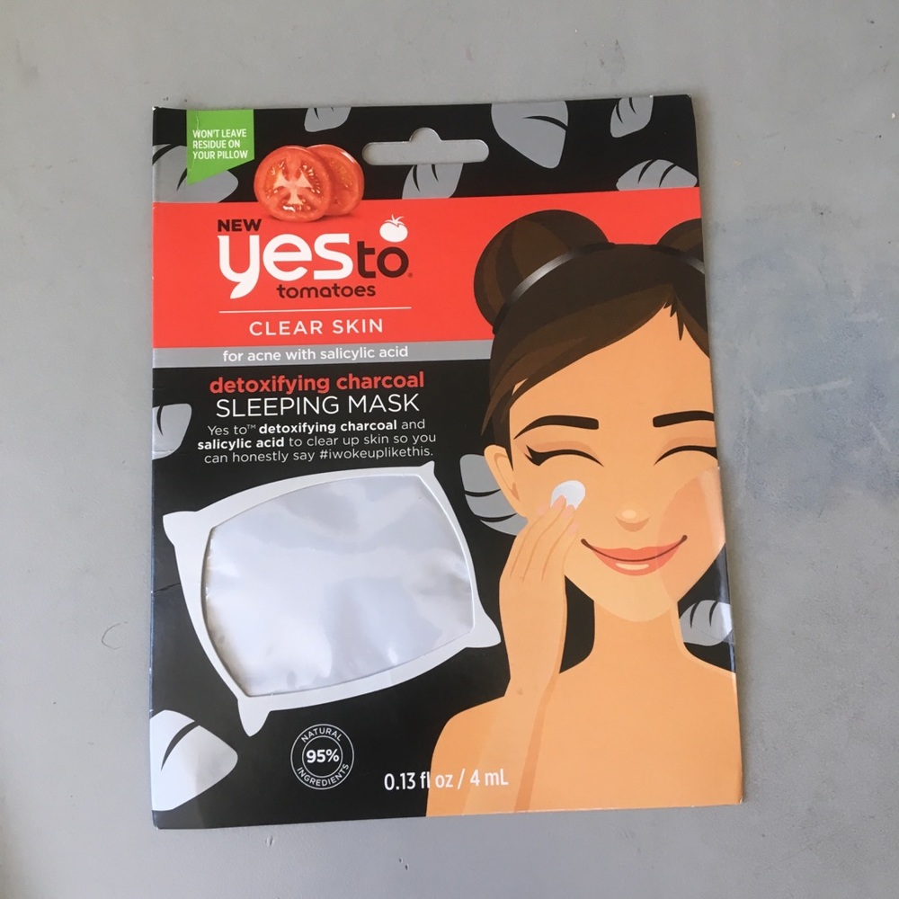 Yes to tomatoes detoxifying charcoal sleeping mask